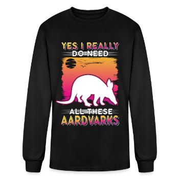 Aardvark Gift - Men's Long Sleeve T-Shirt - black - Front