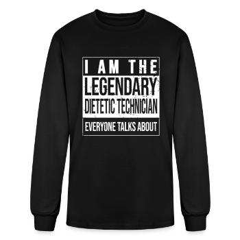 Dietician Birthday born Dietetic-Technician - Men's Long Sleeve T-Shirt - black - Front