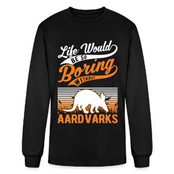 Aardvark Gift - Men's Long Sleeve T-Shirt - black - Front