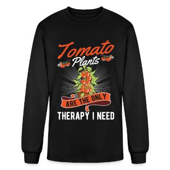 Tomato Therapy Grower Tomatoes - Men's Long Sleeve T-Shirt - black - Front
