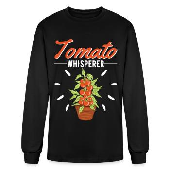 Tomato Whisperer Grower Tomatoes - Men's Long Sleeve T-Shirt - black - Front