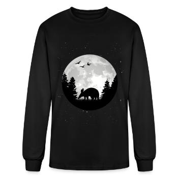 Aardvark Moon - Men's Long Sleeve T-Shirt - black - Front