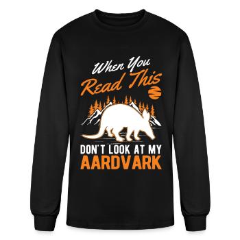 Aardvark Gift - Men's Long Sleeve T-Shirt - black - Front