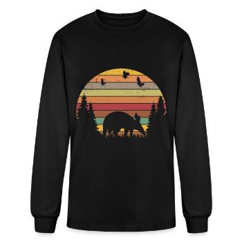 Aardvark Retro Aardvark Vintage - Men's Long Sleeve T-Shirt - black - Front