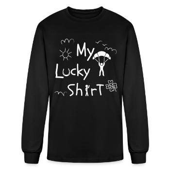 Parachuting, SKYDIVE SKYDIVING SKYDIVER, FUNNY, - Men's Long Sleeve T-Shirt - black - Front