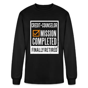 Retirement - Retired Credit-Counselor - Men's Long Sleeve T-Shirt - black - Front