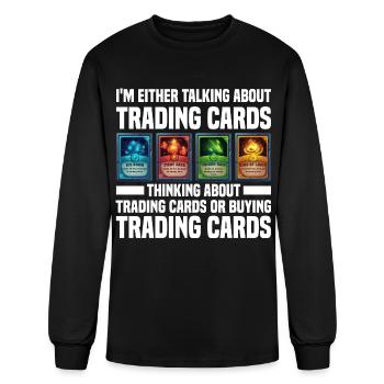 Card collector - Men's Long Sleeve T-Shirt - black - Front