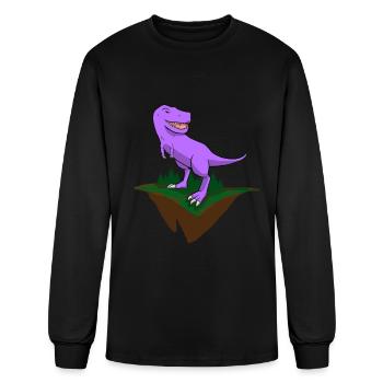 T-Rex - Men's Long Sleeve T-Shirt - black - Front