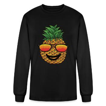 Pineapple - Men's Long Sleeve T-Shirt - black - Front