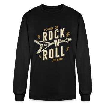Rock And Roll - Men's Long Sleeve T-Shirt - black - Front
