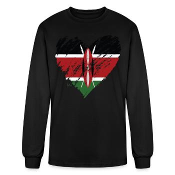 kenya - Men's Long Sleeve T-Shirt - black - Front