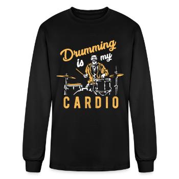 Drums Drummer Drums Drum Sticks - Men's Long Sleeve T-Shirt - black - Front