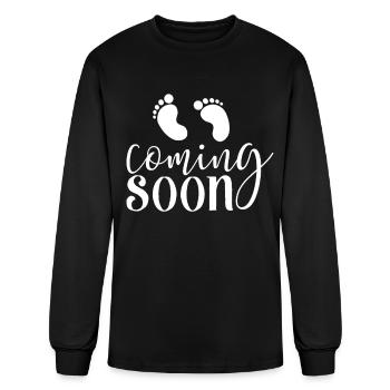 Coming Soon - Men's Long Sleeve T-Shirt - black - Front
