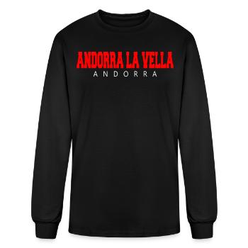ANDORRA ANDORRA LA VELLA - Men's Long Sleeve T-Shirt - black - Front