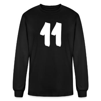jedenascie eleven - Men's Long Sleeve T-Shirt - black - Front