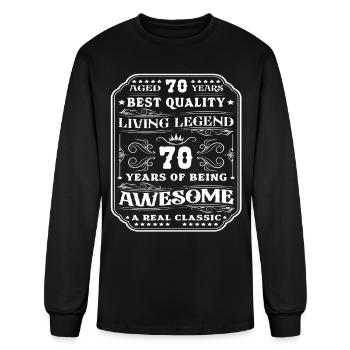 70 birthday 70 years man 70 years legend 70 - Men's Long Sleeve T-Shirt - black - Front