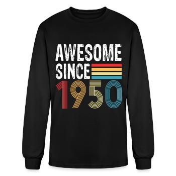 Awesome Since 1950 Birthday 1950 Vintage 1950 - Men's Long Sleeve T-Shirt - black - Front