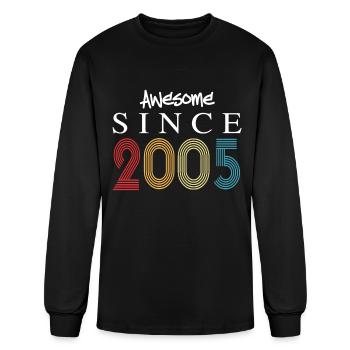 Awesome Since 2005 Birthday 2005 Vintage 2005 - Men's Long Sleeve T-Shirt - black - Front