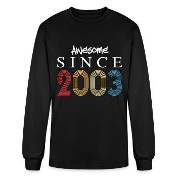 Awesome Since 2003 Birthday 2003 Vintage 2003 - Men's Long Sleeve T-Shirt - black - Front
