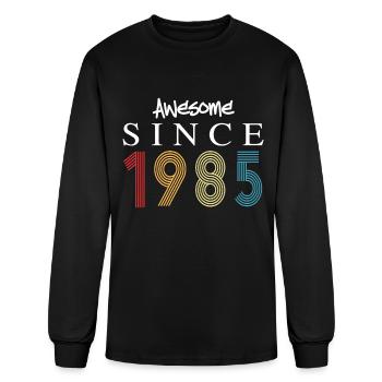 Awesome Since 1985 Birthday 1985 Vintage 1985 - Men's Long Sleeve T-Shirt - black - Front