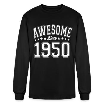 Awesome Since 1950 Birthday 1950 Vintage 1950 - Men's Long Sleeve T-Shirt - black - Front