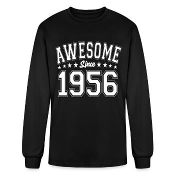 Awesome Since 1956 Birthday 1956 Vintage 1956 - Men's Long Sleeve T-Shirt - black - Front