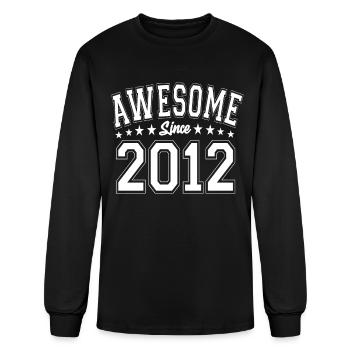 Awesome Since 2012 Birthday 2012 Vintage 2012 - Men's Long Sleeve T-Shirt - black - Front