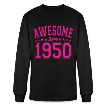Awesome Since 1950 Birthday 1950 Vintage 1950 - Men's Long Sleeve T-Shirt - black - Front