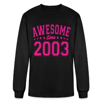 Awesome Since 2003 Birthday 2003 Vintage 2003 - Men's Long Sleeve T-Shirt - black - Front