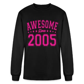 Awesome Since 2005 Birthday 2005 Vintage 2005 - Men's Long Sleeve T-Shirt - black - Front