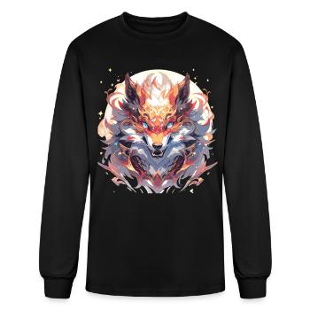 Fuchs Foxes Fuchs Baby Forest Forest Dweller - Men's Long Sleeve T-Shirt - black - Front