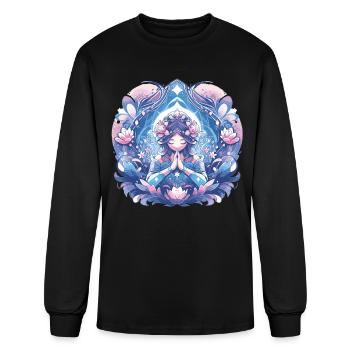 Meditation - Men's Long Sleeve T-Shirt - black - Front