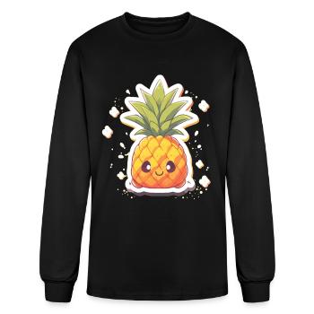 Pineapple Of Pineapple Plants Fruit Pineapple - Men's Long Sleeve T-Shirt - black - Front