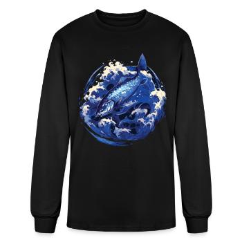 Fish Fish Carp Angler Fish Fishing - Men's Long Sleeve T-Shirt - black - Front