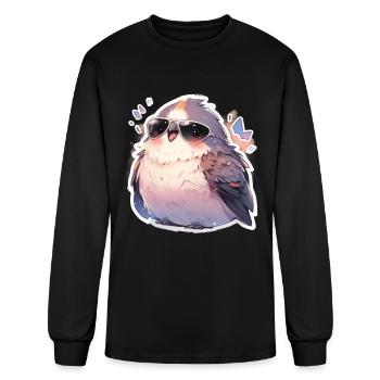 Oiseaux Oiseaux Drôles d’animaux Créatures forestières Animal - T-shirt à manches longues Homme - noir - Devant