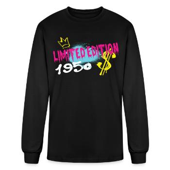 Limited Edition 1950 Birthday 1950 Born - Men's Long Sleeve T-Shirt - black - Front