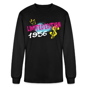 Limited Edition 1956 Birthday 1956 Born - Men's Long Sleeve T-Shirt - black - Front