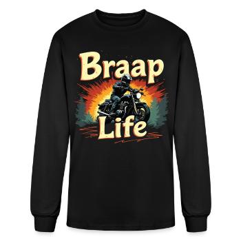 Motorcycle Motorcycle Driver Motorcycle Machine - Men's Long Sleeve T-Shirt - black - Front