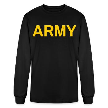 armée - T-shirt à manches longues Homme - noir - Devant