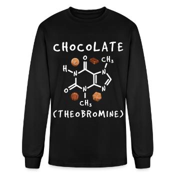 Chocolate - Men's Long Sleeve T-Shirt - black - Front