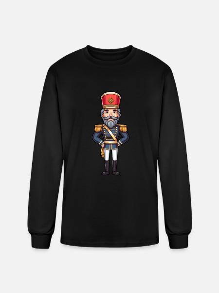 Nutcracker Figurine - Men's Long Sleeve T-Shirt - black