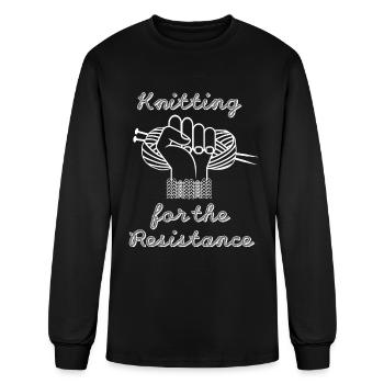 Tricot pour la Résistance Résistez T Shirt de Protestation - T-shirt à manches longues Homme - noir - Devant