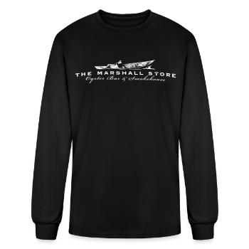 The Marshall Store Oyster Bar & Smokehouse  - Men's Long Sleeve T-Shirt - black - Front