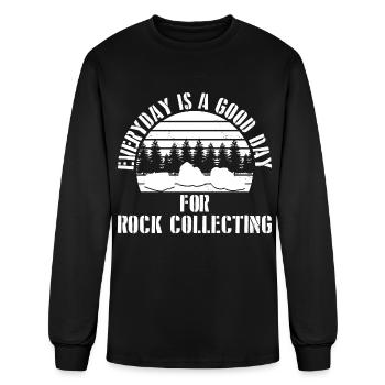 Geology Stones Collecting | Gemstone Gift - Men's Long Sleeve T-Shirt - black - Front