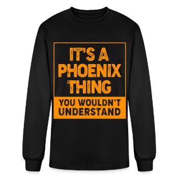 Firebird Mythical Creature Phoenix - Men's Long Sleeve T-Shirt - black - Front