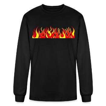Fire Play - Men's Long Sleeve T-Shirt - black - Front