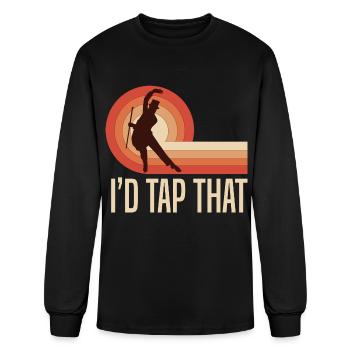tap dancer - Men's Long Sleeve T-Shirt - black - Front