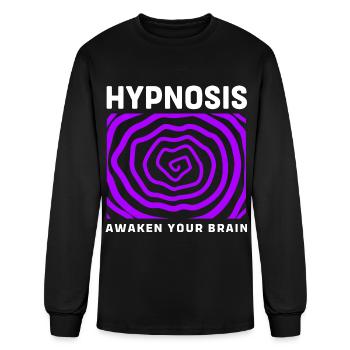 Hypnosis Optical Illusion Hypnotist - Men's Long Sleeve T-Shirt - black - Front