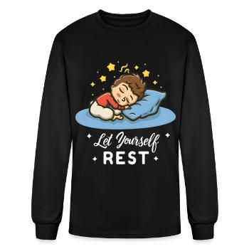 Let Yourself Rest - Men's Long Sleeve T-Shirt - black - Front