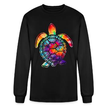 turtle - Men's Long Sleeve T-Shirt - black - Front